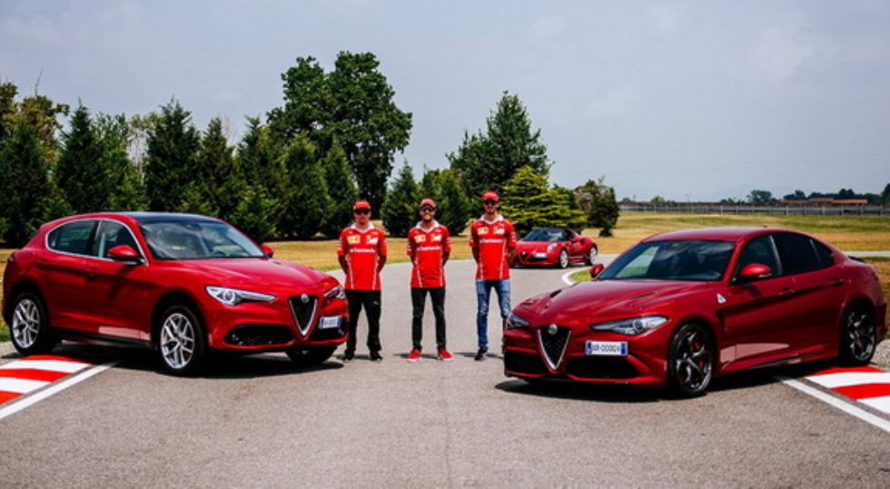 Ferrarijevi dirkači preskusili Alfo Giulio Quadrifoglio