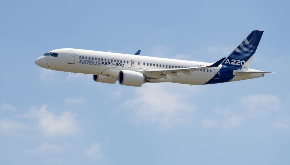 Airbus ima novo letalo A220 za kratke dosege
