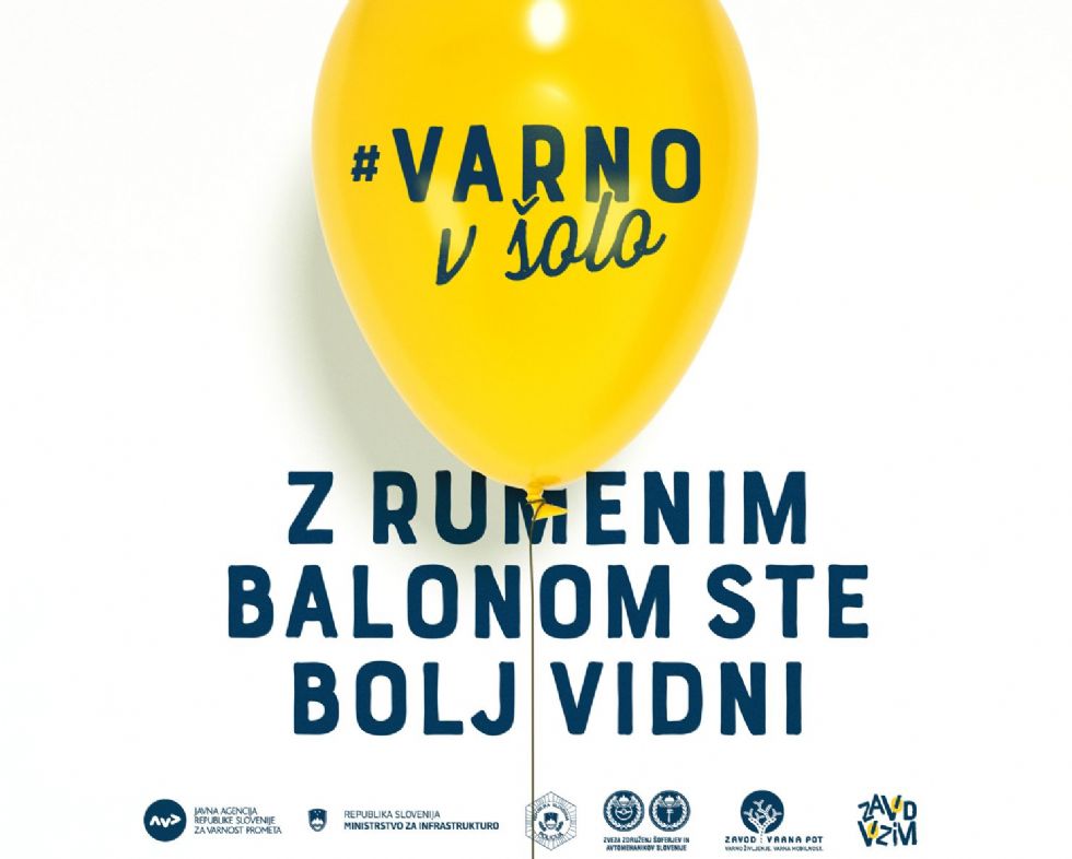 Rumeni baloni bodo pospremili prvošolčke na prvi šolski dan