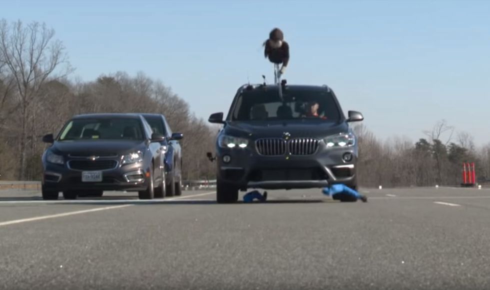 Varnostni sistem pri BMW X1 sploh ni odreagiral Varnostni sistem pri BMW X1 sploh ni odreagiral