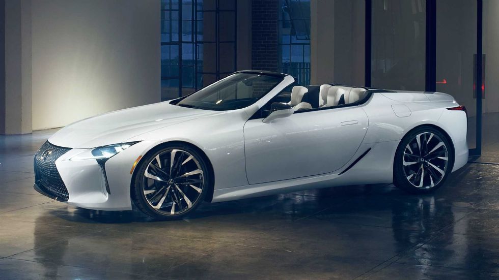 Lexus kot LC, a brez strehe