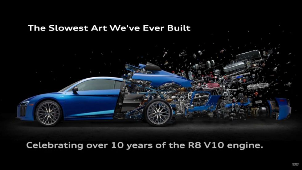 Ko Audi R8 postane umetniško delo