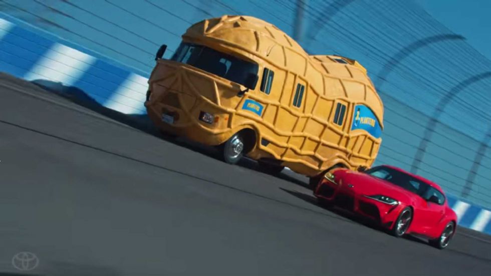 Toyota Supra vs. Mr. Peanut
