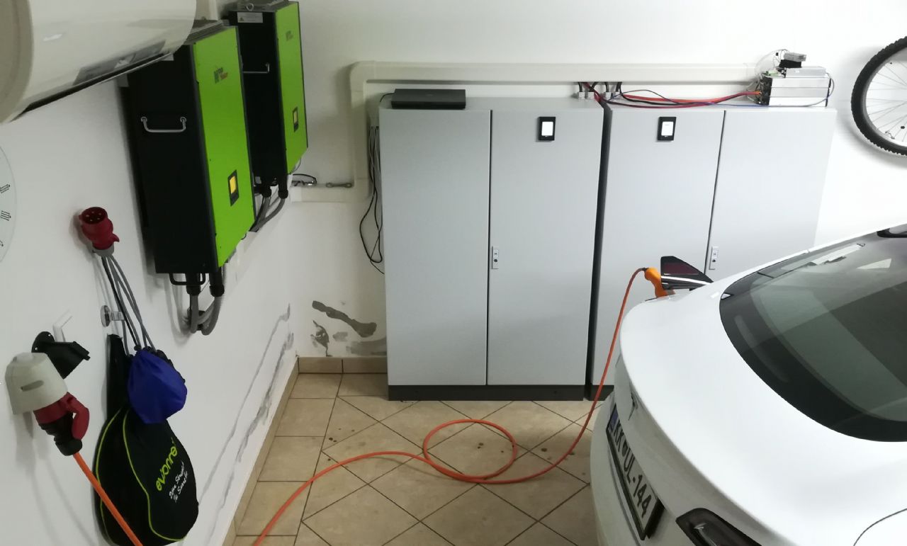 Domače elektrarne na strehi za avto in palični mešalnik Domače elektrarne na strehi za avto in palični mešalnik