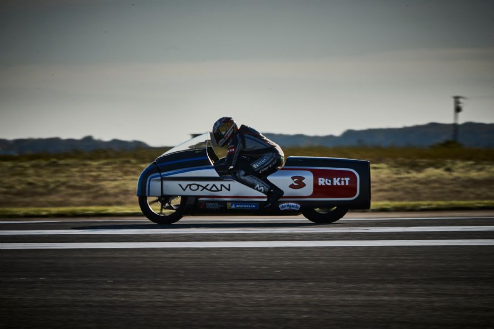 Max Biaggi z električarjem preko 400 km/h
