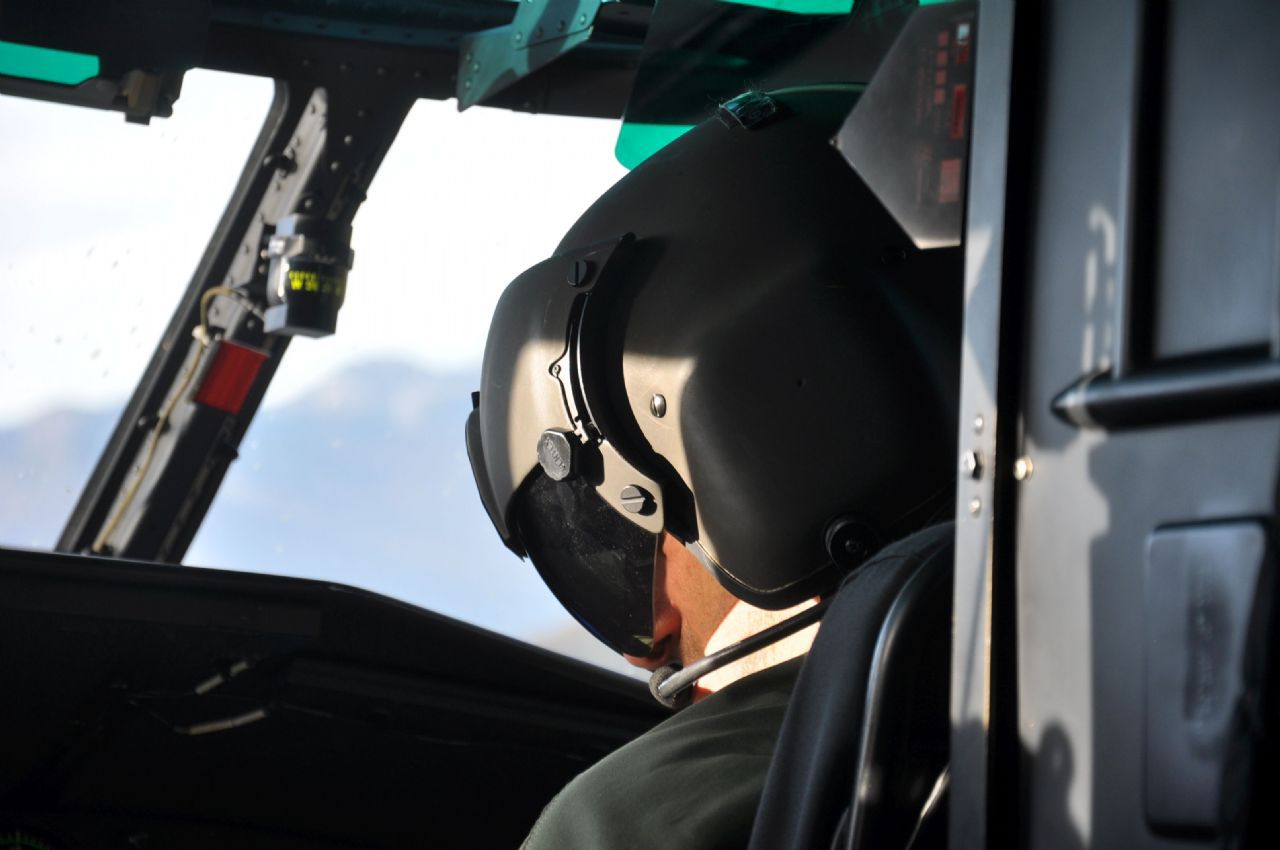 Helikopterski obisk pisarne na 2515 metrih