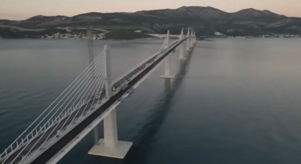 Pelješki most je pred otvoritvijo