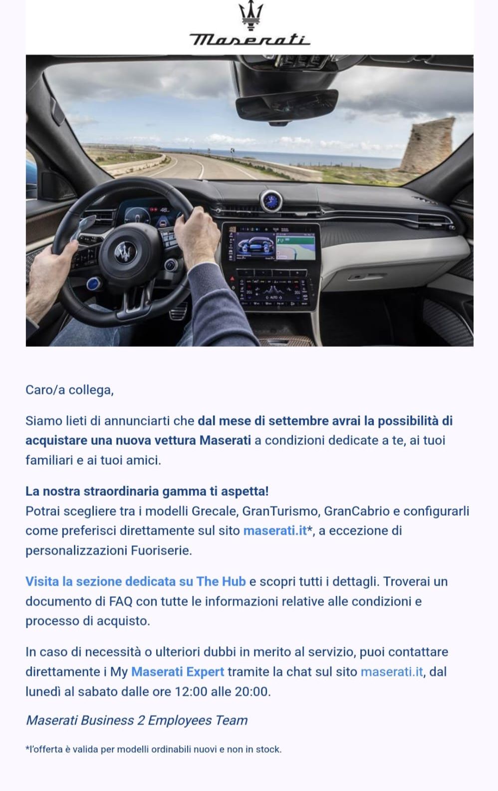 Ponujajo jim nove Maseratije po znižanih cenah Ponujajo jim nove Maseratije po znižanih cenah