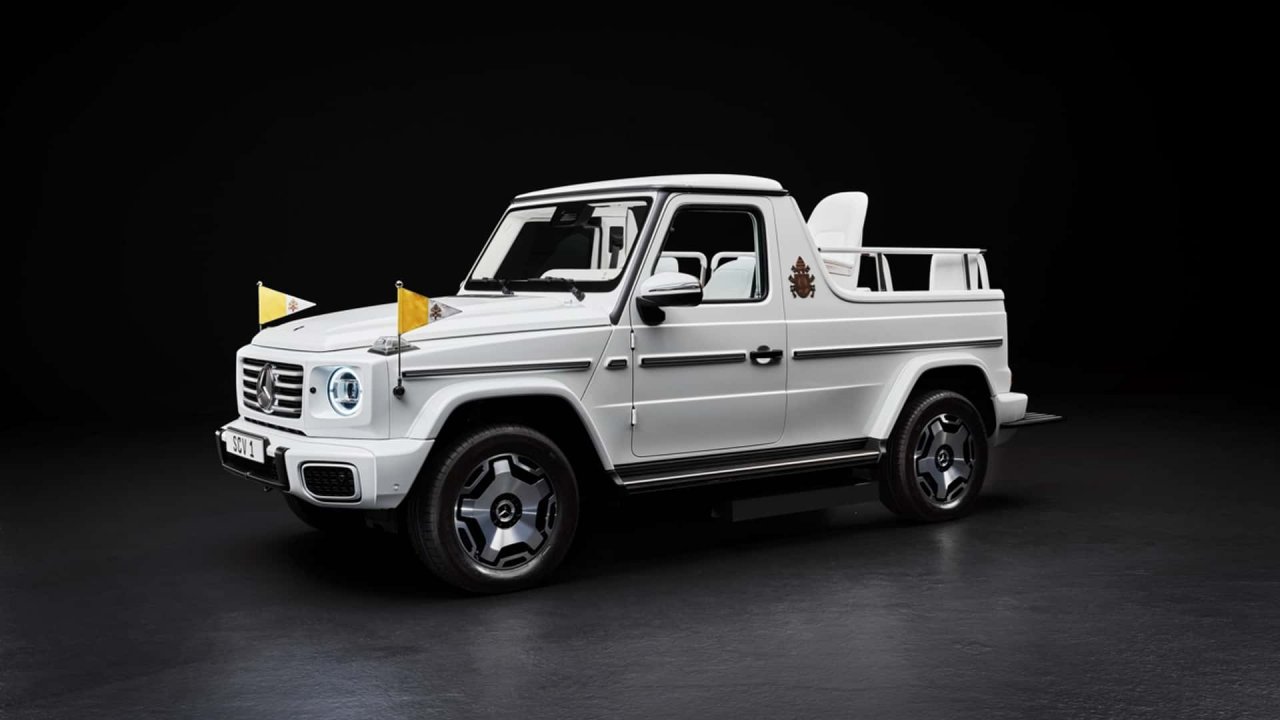 Električni Mercedes G za prvega moža Vatikana Električni Mercedes G za prvega moža Vatikana