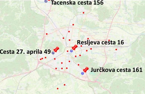 To so nove lokacije merilnikov hitrosti v Ljubljani