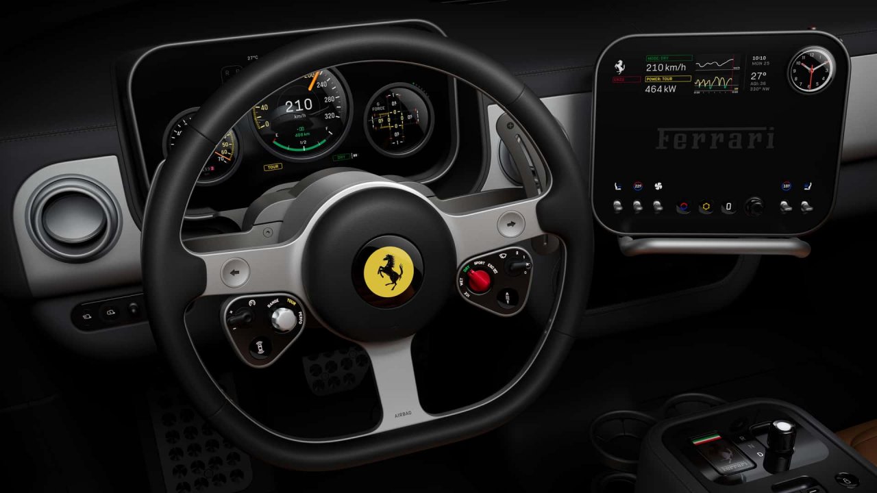 Prvi električni Ferrari bo Luce, takšna je notranjost