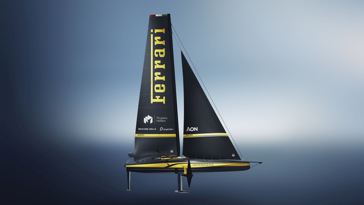 Ferrari je pokazal podobo svoje jadrnice Hypersail